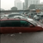 VIDEO: Cars submerged in Lagos due to heavy downpour