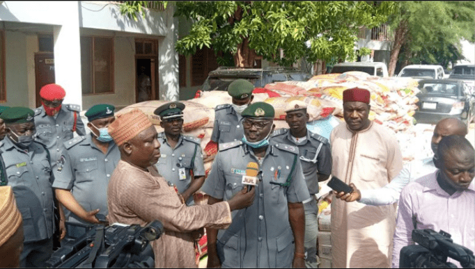 Customs impounds 13 vehicles, 314 bags of rice in Katsina 