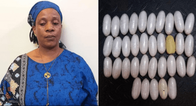 Woman hides 35 wraps of cocaine in underwear at Lagos airport
