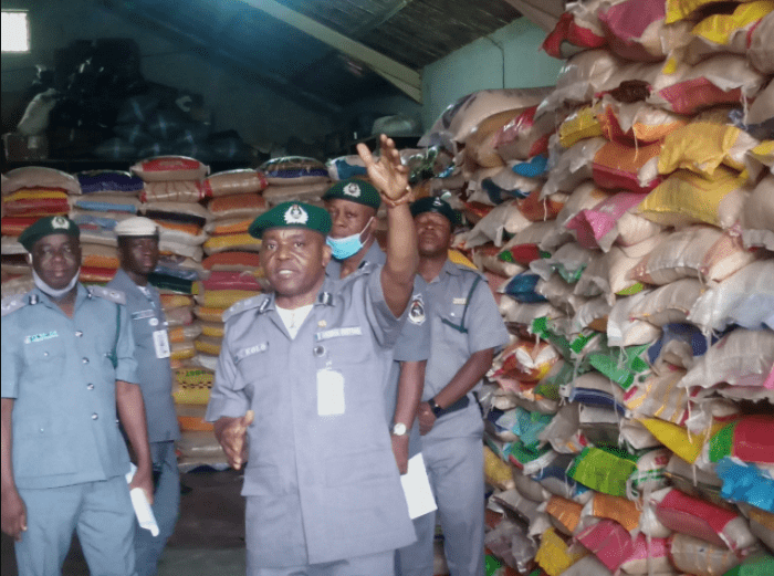 Customs impound over 4,138 bags of rice in Ogun