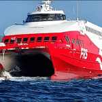 Ferry runs aground off Spanish Island