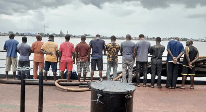 Navy hands over 25 suspected oil thieves, vessels to EFCC