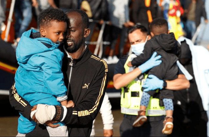 Young children among migrants rescued from English Channel
