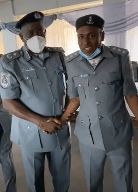 VIDEO: Nigerians mock ‘awkward’ newly promoted Customs officer 