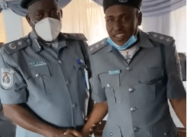 VIDEO: Nigerians mock ‘awkward’ newly promoted Customs officer