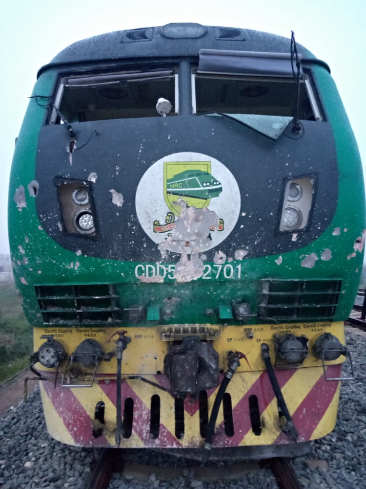 PHOTOS + VIDEO: Terrorists bomb Abuja-Kaduna rail track