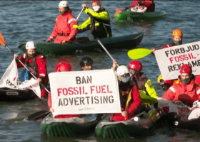 Greenpeace activists block Shell’s refinery in Port of Rotterdam