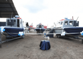 Navy takes delivery of four gunboats 