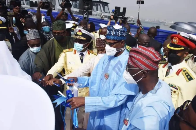 Buhari commissions navy ships, others to boost maritime security