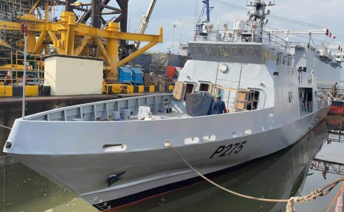 Buhari commissions defence boat built by navy