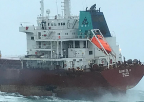 Ships collide off Dutch coast in storm, rescue efforts under way