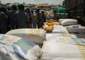 Ogun Customs impound over 100 trailers of foreign rice, others