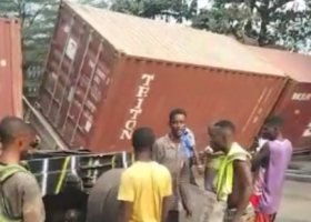 Truck movement hampered as train crashes into truck at Apapa port 