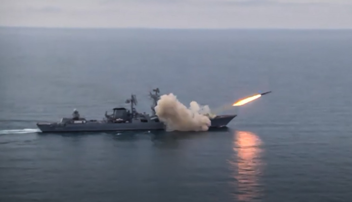Ukrainian missiles hit two Russian cargo ships 