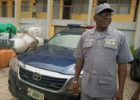 Customs seizes police vehicle smuggling rice in Ogun