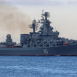 Russian warship hit by Ukrainian missiles sinks in Black Sea 