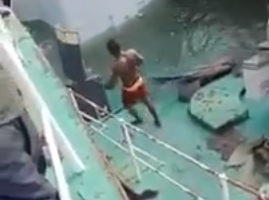 VIDEO: Workers accuse NIMASA mgt of negligence as patrol vessel sinks