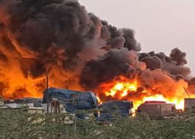 Firefighters contain blaze at Sudan Red Sea port