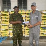 Navy hands over 252 bags of rice, 24 drums of oil to Custom, NSCDC