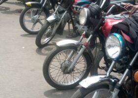 PHOTOS: Okada riders in Apapa defy Sanwo-Olu ban
