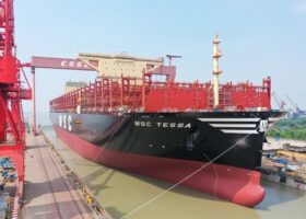 MSC raises the bar with undocking of 24,116 TEU mega boxship