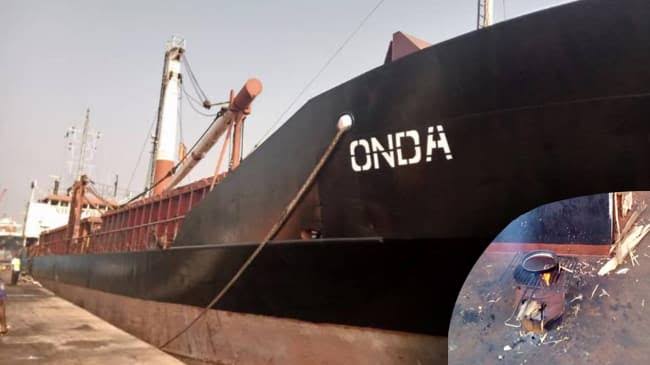 Nigerian crew member, others stranded on abandoned cargo ship in Dakar