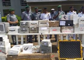 Customs donates 86 seized drones to Nigerian Navy