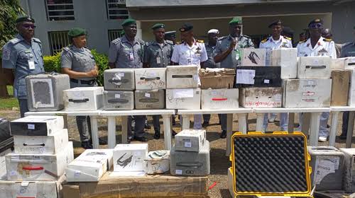 Customs donates 86 seized drones to Nigerian Navy