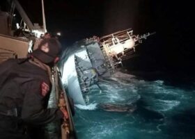 Thai navy searches for 31 sailors after vessel sinks