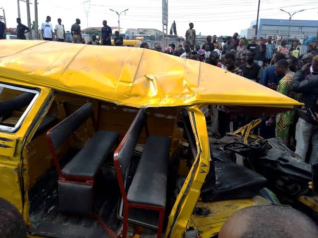 Lagos commuters killed as container falls on vehicles