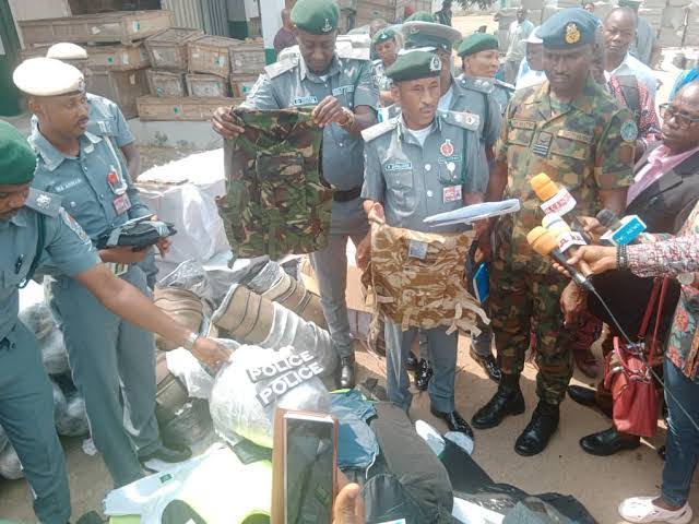 Customs intercepts military, police hardware, drugs at Lagos airport