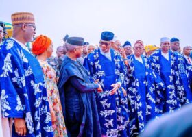 PHOTOS: Osinbajo, others witness first aircraft landing at Ogun cargo airport
