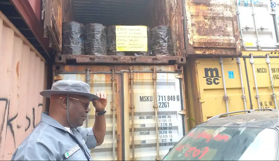 Customs intercept 450 drums of explosives in Ogun