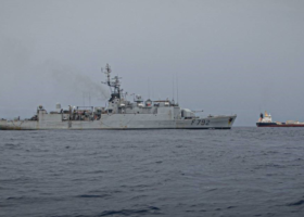 French navy escorts ship abandoned by pirates in Gulf of Guinea 