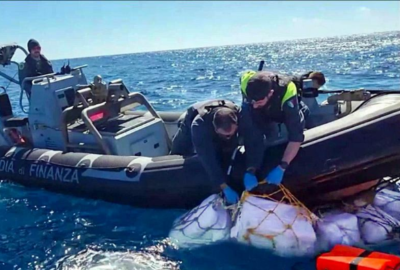 Police seize two tons of cocaine floating off Sicily