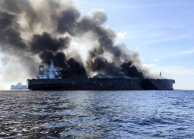 3 missing, 25 rescued from tanker ablaze off Malaysia