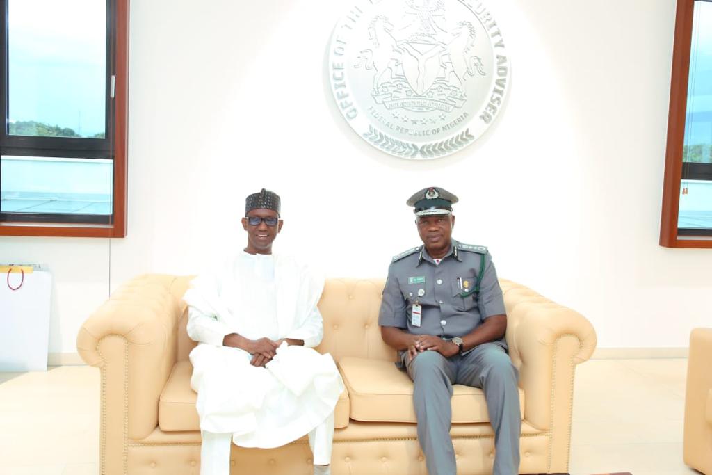 Customs CG visits NSA, seeks support on border security