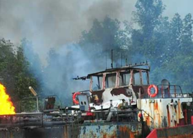 Why military destroys vessels with stolen crude, by DHQ