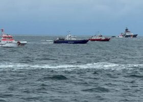 One dead, four missing after cargo ships collide in North Sea
