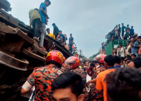 Collision between container, passenger trains kills 17 in Bangladesh