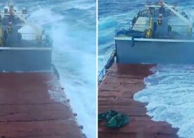 Cargo ship sinks off Greek Island