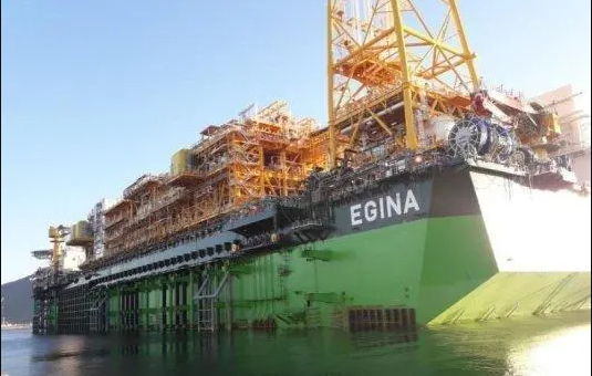 Egina spills oil in Nigerian waters