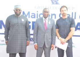 Sanwo-Olu, Oyetola, others receive Grimaldi’s largest container-RORO ship, MV Great Lagos