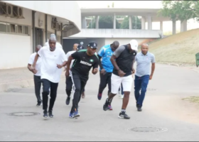 Customs CG leads officers on endurance walk