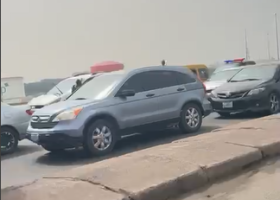 Traffic coming out of Apapa today