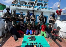 Indian Navy Rescues ship hijacked by Somali pirates
