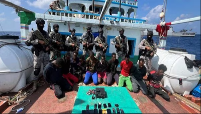 Indian Navy Rescues ship hijacked by Somali pirates