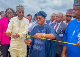 Oyetola commissions road, mooring boats at Onne port