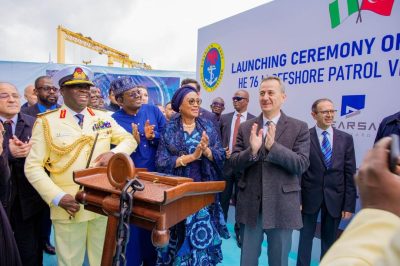 Remi Tinubu launches Nigerian Navy vessels in Turkey