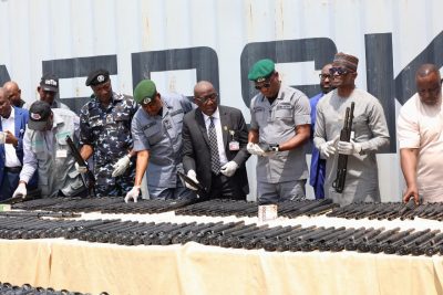 Customs intercepts 844 arms, 112,500 ammunition, drugs, others worth N13.9bn at Onne Port
